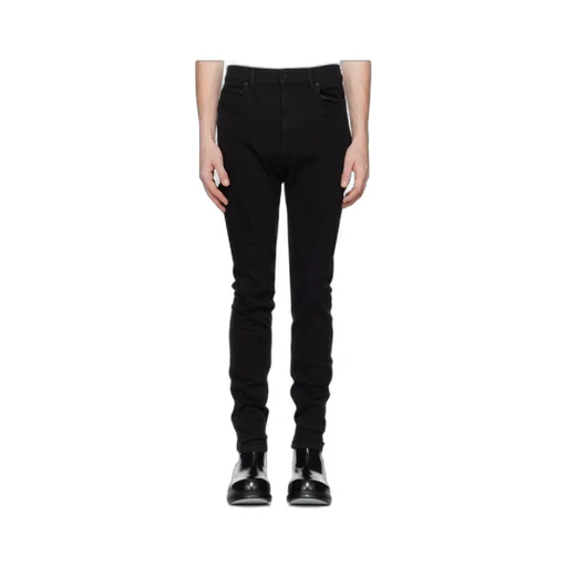 Embroidered Patchwork Jeans Pants
