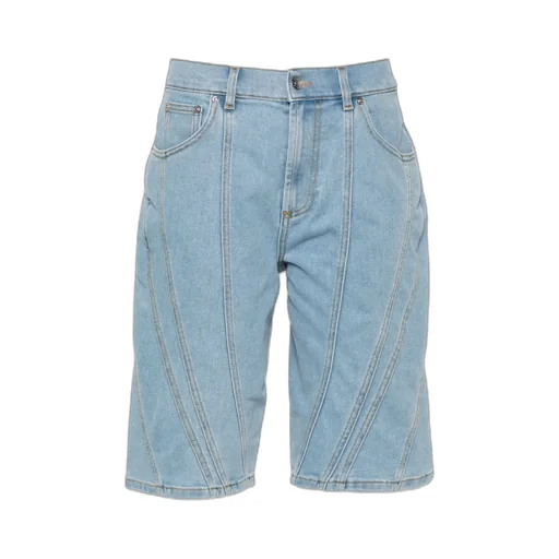 Panelled Denim Shorts