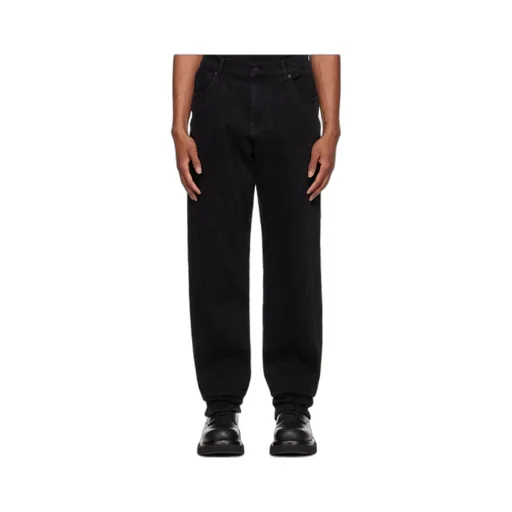 Embossed Patch Denim Jeans