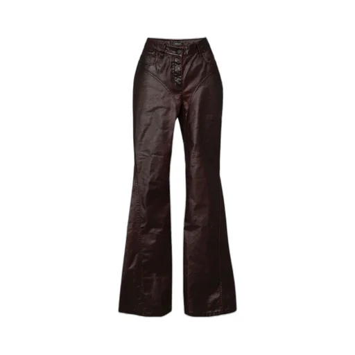 Waxed Flared Jeans