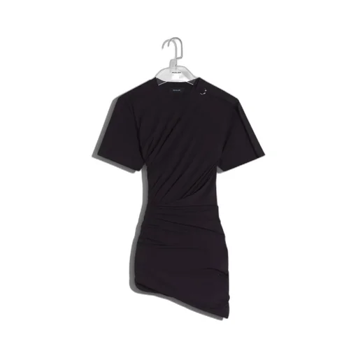 Ruched Cotton Asymmetric Dress