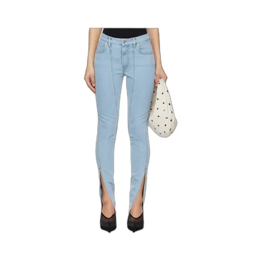 Seam-Detailed Slit Jeans