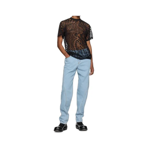 Twisted Seam Denim Trousers