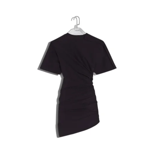 Ruched Cotton Asymmetric Dress