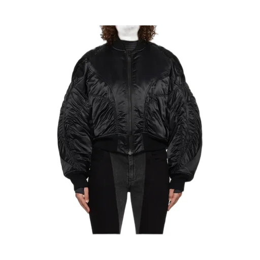 Satiny Bomber Jacket