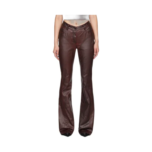 Waxed Flared Jeans