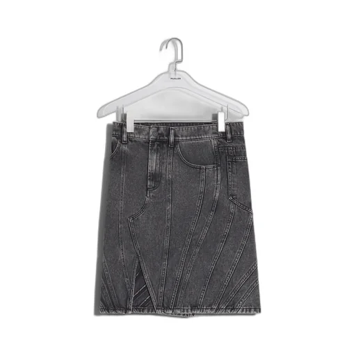 Asymmetrical Denim Skirt