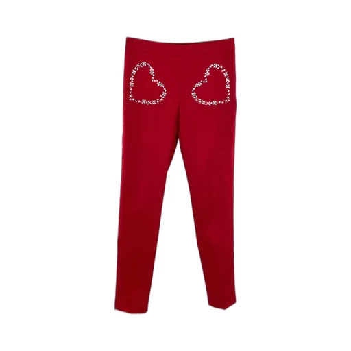 Heart-Shaped Bag Casual Pants