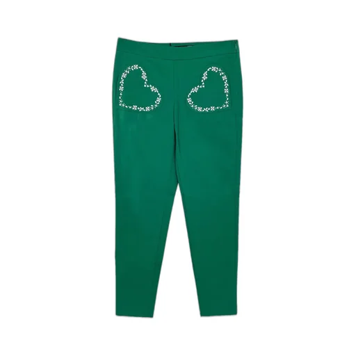 Heart-Shaped Bag Casual Pants