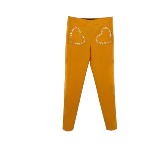 Heart-Shaped Bag Casual Pants