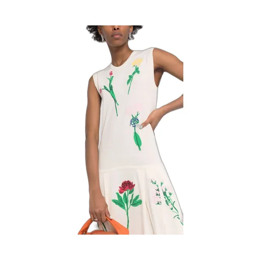 Floral Printed Pleated Dress
