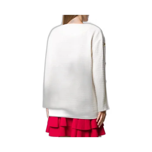 Button Details Loose Cardigan