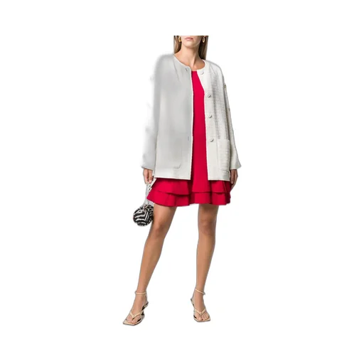 Button Details Loose Cardigan