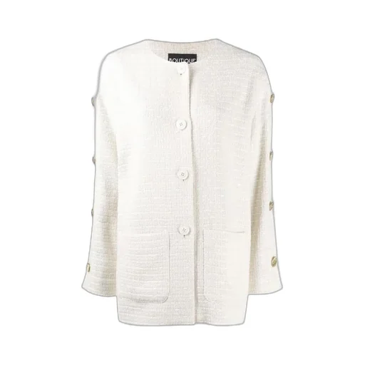 Button Details Loose Cardigan
