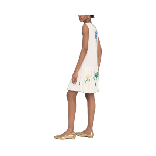 Floral Printed Pleated Dress