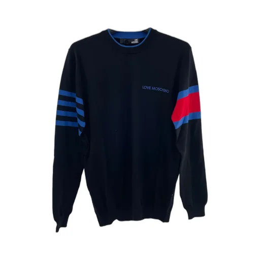 Round-Collar And Long-Sleeved Sweater