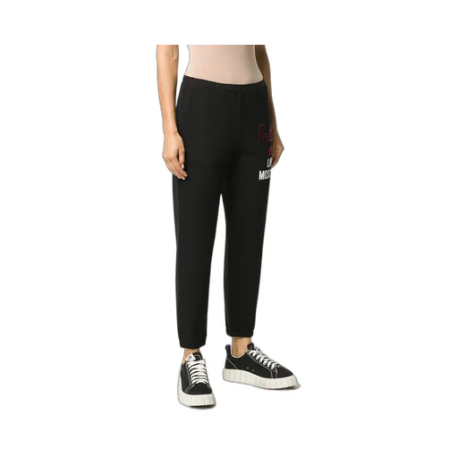 Rhinestone Inlaid Logo Sweatpants