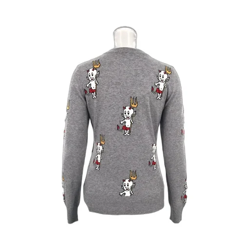 Long-Sleeved Knitted Sweater