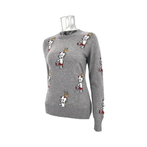 Long-Sleeved Knitted Sweater