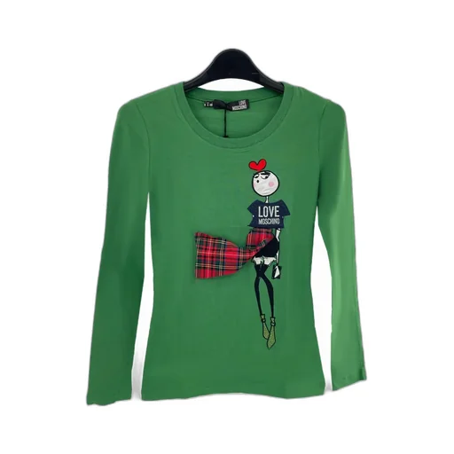 Round Collar Long-Sleeved T-Shirt