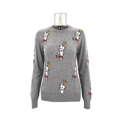 Long-Sleeved Knitted Sweater