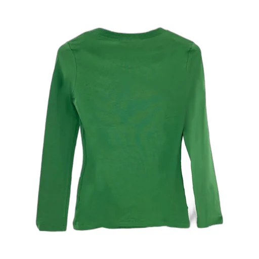 Round Collar Long-Sleeved T-Shirt