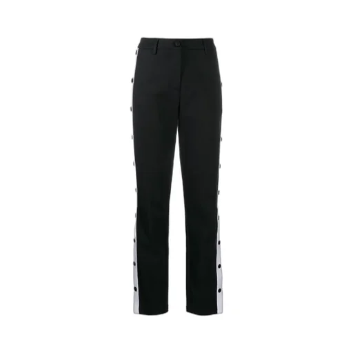 Side Button Casual Pants