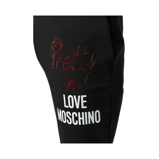 Rhinestone Inlaid Logo Sweatpants