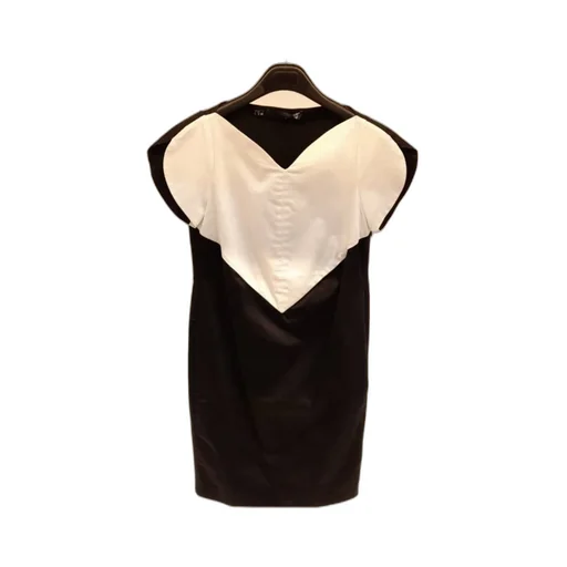 Contrast-Color Stitching Dress
