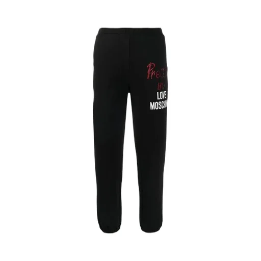 Rhinestone Inlaid Logo Sweatpants