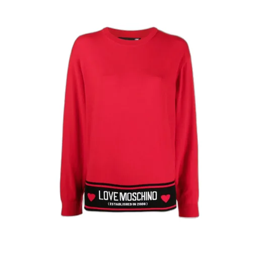 Logo Inlaid Densely Woven Pullover