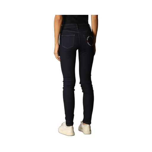 Logo Embroidered Skinny Jeans