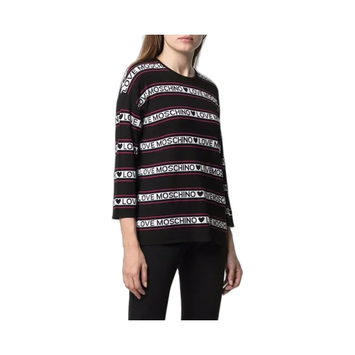 Inlaid Logo Nine-Cent Sleeve Pullover
