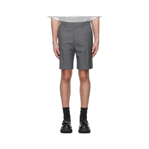 Wool Pinstripe Shorts