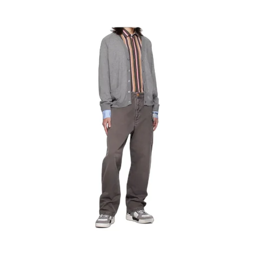 Striped Teddy Patch Shirt