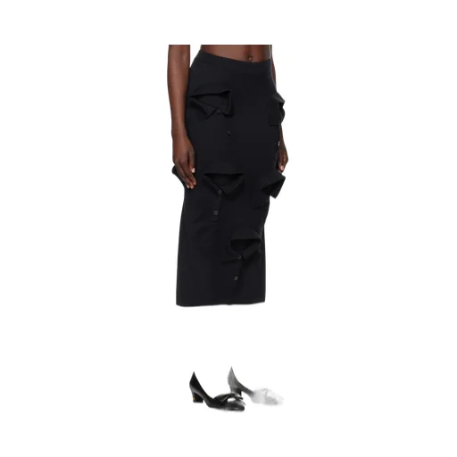 Merino Wool Knit Midi Skirt