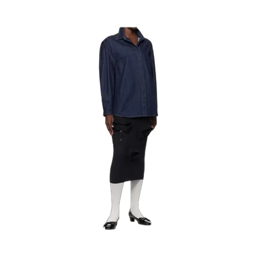Merino Wool Knit Midi Skirt