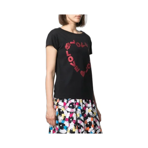 Heart-Shaped Printed T-Shirt