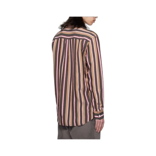 Striped Teddy Patch Shirt
