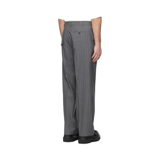 Wool Pinstripe Trousers