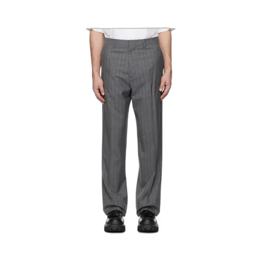 Wool Pinstripe Trousers