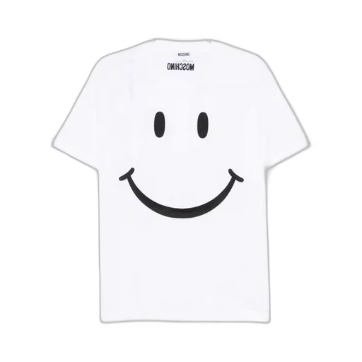 Smiley-Print Cotton T-Shirt