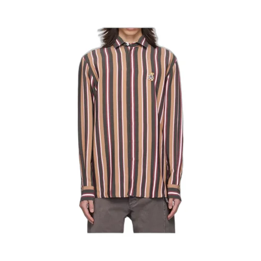 Striped Teddy Patch Shirt