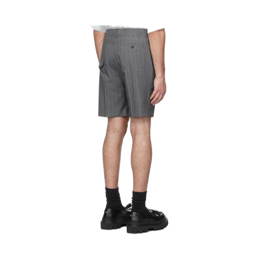 Wool Pinstripe Shorts