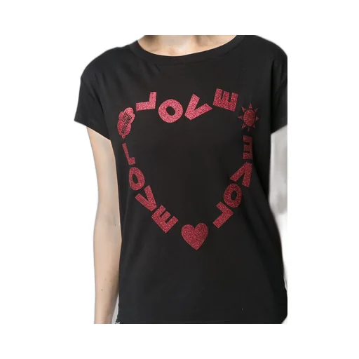 Heart-Shaped Printed T-Shirt