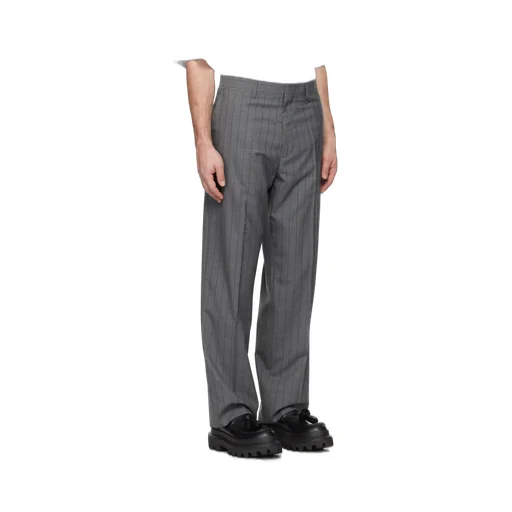 Wool Pinstripe Trousers