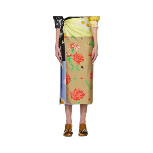 All Over Daisy Print Skirt