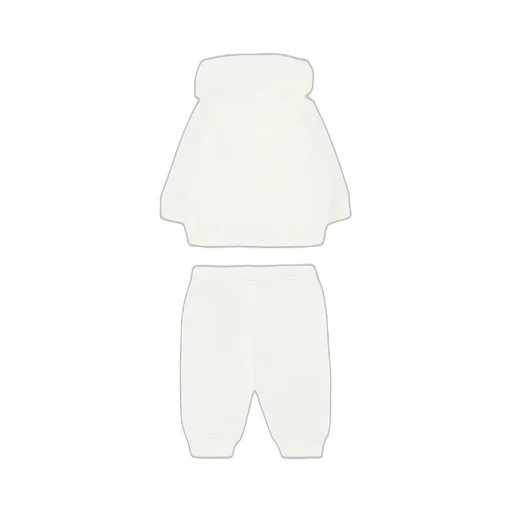 Long-Sleeved Sweatshirt And Elastic Waist Pants Set