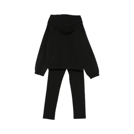 Teddy Print Drawstring Tracksuit