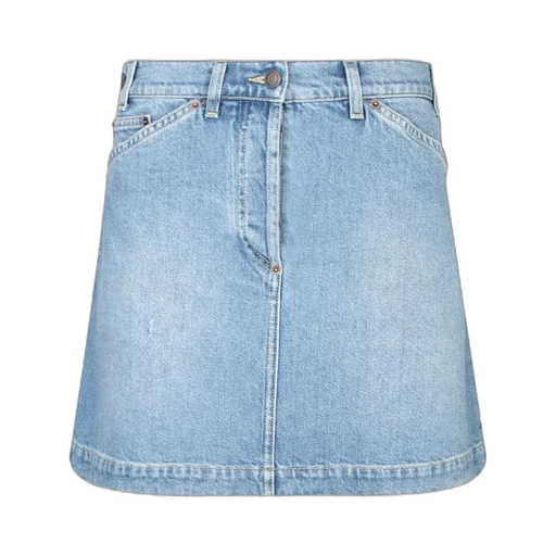 Laurel Crown Label Denim Mini Skirt
